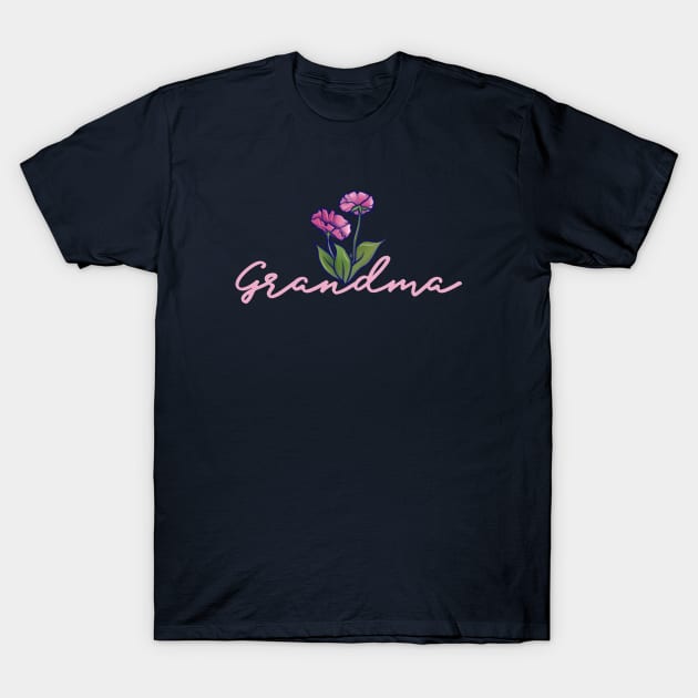 Grandma Orchid Lover T-Shirt by bubbsnugg